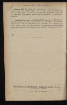 Verordnungsblatt des K.K. Justizministeriums 19141017 Seite: 8