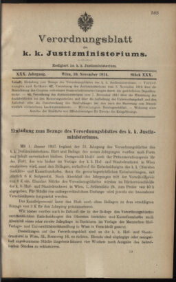 Verordnungsblatt des K.K. Justizministeriums