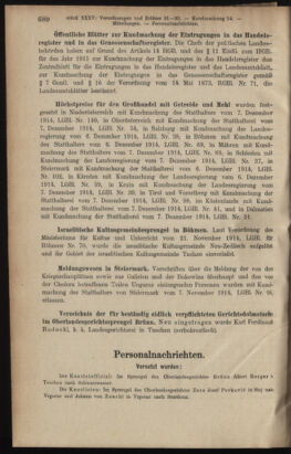 Verordnungsblatt des K.K. Justizministeriums 19141231 Seite: 34