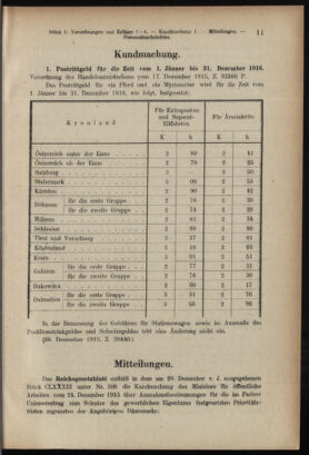 Verordnungsblatt des K.K. Justizministeriums 19160119 Seite: 11