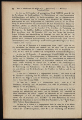 Verordnungsblatt des K.K. Justizministeriums 19160119 Seite: 12