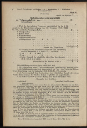 Verordnungsblatt des K.K. Justizministeriums 19160119 Seite: 6