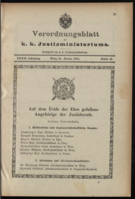 Verordnungsblatt des K.K. Justizministeriums