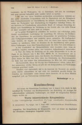 Verordnungsblatt des K.K. Justizministeriums 19160420 Seite: 4