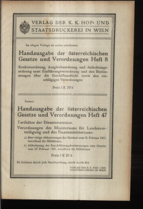 Verordnungsblatt des K.K. Justizministeriums 19160525 Seite: 19