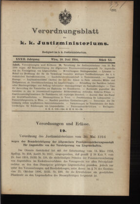 Verordnungsblatt des K.K. Justizministeriums