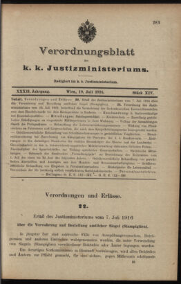 Verordnungsblatt des K.K. Justizministeriums