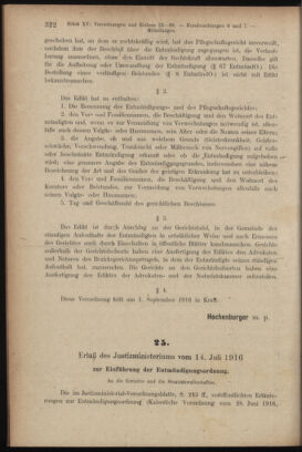 Verordnungsblatt des K.K. Justizministeriums 19160809 Seite: 2