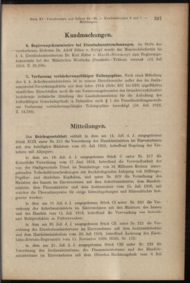 Verordnungsblatt des K.K. Justizministeriums 19160809 Seite: 7