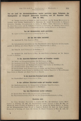 Verordnungsblatt des K.K. Justizministeriums 19160829 Seite: 17