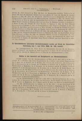 Verordnungsblatt des K.K. Justizministeriums 19160829 Seite: 18