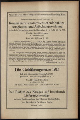 Verordnungsblatt des K.K. Justizministeriums 19160829 Seite: 19