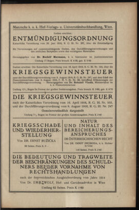 Verordnungsblatt des K.K. Justizministeriums 19160930 Seite: 23