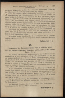 Verordnungsblatt des K.K. Justizministeriums 19161014 Seite: 3