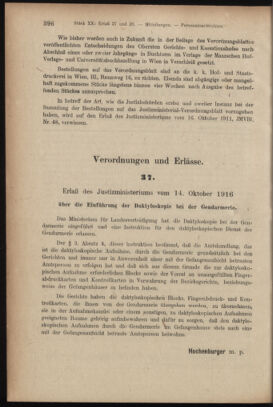 Verordnungsblatt des K.K. Justizministeriums 19161104 Seite: 2