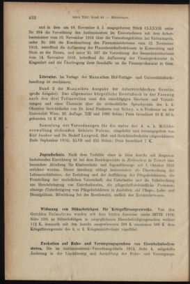 Verordnungsblatt des K.K. Justizministeriums 19161130 Seite: 10