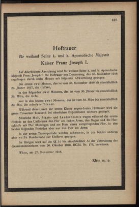 Verordnungsblatt des K.K. Justizministeriums 19161130 Seite: 3