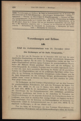 Verordnungsblatt des K.K. Justizministeriums 19161130 Seite: 4