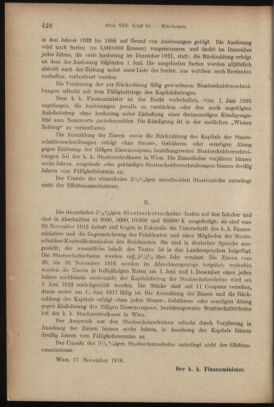 Verordnungsblatt des K.K. Justizministeriums 19161130 Seite: 6