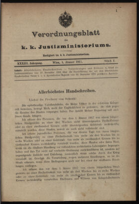 Verordnungsblatt des K.K. Justizministeriums