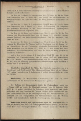 Verordnungsblatt des K.K. Justizministeriums 19170130 Seite: 15