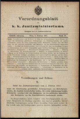 Verordnungsblatt des K.K. Justizministeriums