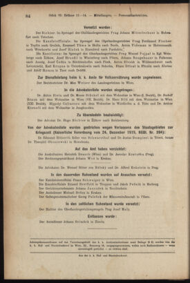 Verordnungsblatt des K.K. Justizministeriums 19170310 Seite: 12