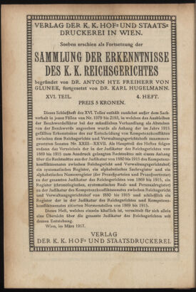 Verordnungsblatt des K.K. Justizministeriums 19170310 Seite: 14