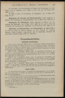 Verordnungsblatt des K.K. Justizministeriums 19170327 Seite: 19