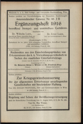 Verordnungsblatt des K.K. Justizministeriums 19170327 Seite: 23