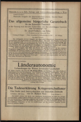 Verordnungsblatt des K.K. Justizministeriums 19170710 Seite: 15