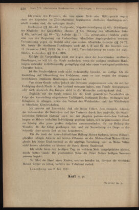 Verordnungsblatt des K.K. Justizministeriums 19170710 Seite: 2