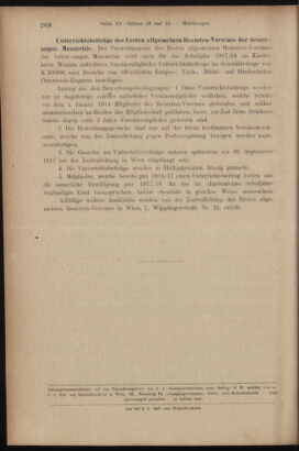 Verordnungsblatt des K.K. Justizministeriums 19170727 Seite: 18