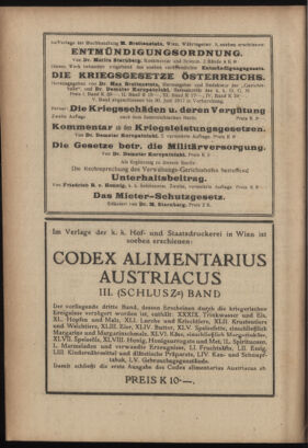 Verordnungsblatt des K.K. Justizministeriums 19171211 Seite: 16