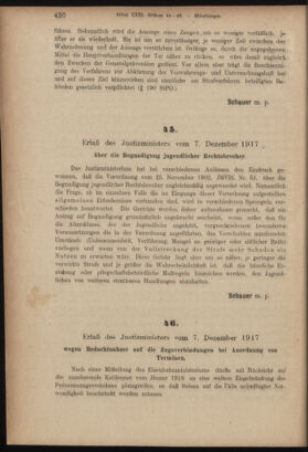 Verordnungsblatt des K.K. Justizministeriums 19171211 Seite: 4