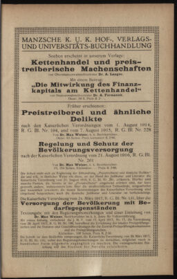 Verordnungsblatt des K.K. Justizministeriums 19180122 Seite: 77