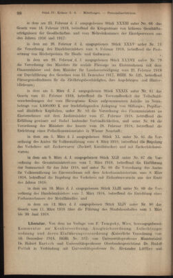 Verordnungsblatt des K.K. Justizministeriums 19180316 Seite: 22