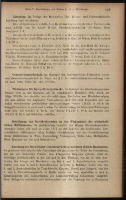 Verordnungsblatt des K.K. Justizministeriums 19180403 Seite: 15