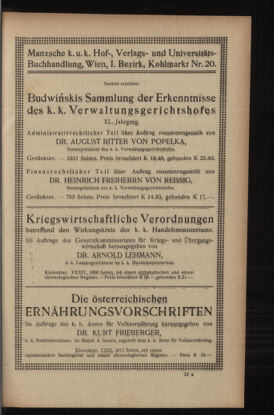 Verordnungsblatt des K.K. Justizministeriums 19180403 Seite: 17