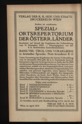 Verordnungsblatt des K.K. Justizministeriums 19180403 Seite: 18