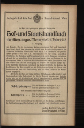 Verordnungsblatt des K.K. Justizministeriums 19180403 Seite: 19