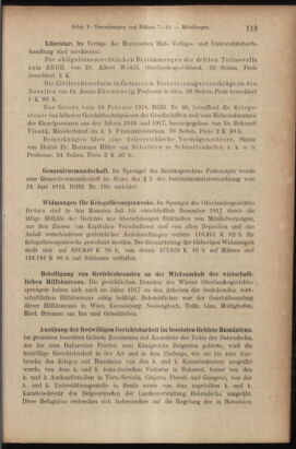 Verordnungsblatt des K.K. Justizministeriums 19180403 Seite: 7