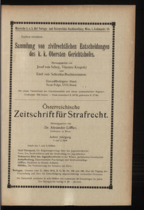 Verordnungsblatt des K.K. Justizministeriums 19180427 Seite: 23