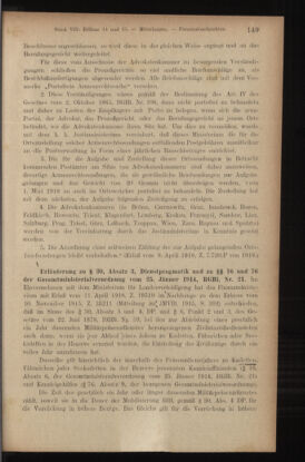 Verordnungsblatt des K.K. Justizministeriums 19180427 Seite: 33