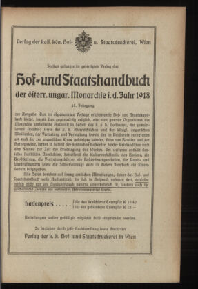 Verordnungsblatt des K.K. Justizministeriums 19180518 Seite: 23