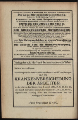 Verordnungsblatt des K.K. Justizministeriums 19180615 Seite: 32