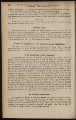 Verordnungsblatt des K.K. Justizministeriums 19180615 Seite: 58