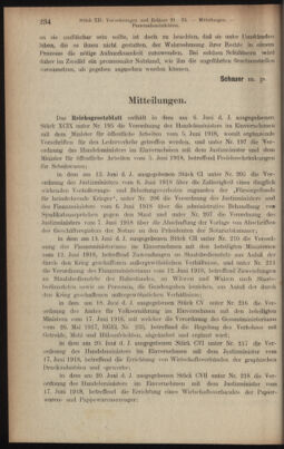 Verordnungsblatt des K.K. Justizministeriums 19180706 Seite: 20