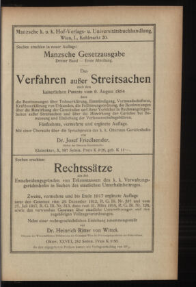 Verordnungsblatt des K.K. Justizministeriums 19180727 Seite: 21