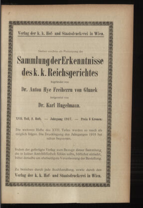 Verordnungsblatt des K.K. Justizministeriums 19180727 Seite: 23